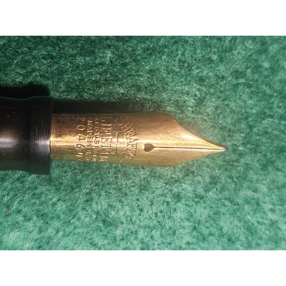 Sheafer senior flat top fountain pen in  Jade - Picture 8 of 10